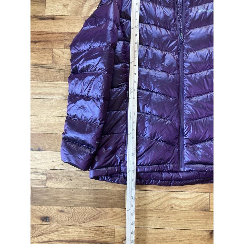 Eddie Bauer Ladies Down Packable Jacket Size Large Iridescent Plum Purple NWT - Picture 7 of 8